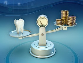 Model of a dental implant