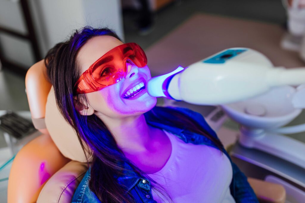 Woman getting veneers